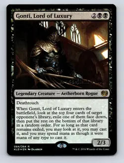 1x Gonti, Lord of Luxury - Foil - Prerelease Promo - Pre-Release Pr NM - Image 1