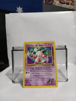 Sabrina's Mr. Mime 59/132 Gym Challenge Uncommon Pokemon Card NM Vintage WoTC - Image 1