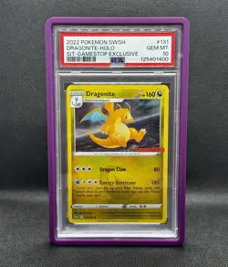 PSA 10 GameStop Promo 2022 POKEMON SWORD & SHIELD #131 DRAGONITE-HOLO - Image 1