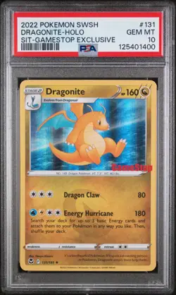 PSA 10 GameStop Promo 2022 POKEMON SWORD & SHIELD #131 DRAGONITE-HOLO - Image 2