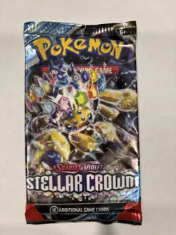 22.4g HEAVY Pokemon TCG Stellar Crown Booster Pack Scarlet & Violet Galvantula - Image 2