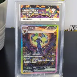 ACE 9 UMBREON EX SAR 217 KOREAN TERASTAL FESTIVAL POKEMON GRADED SLAB - Image 2