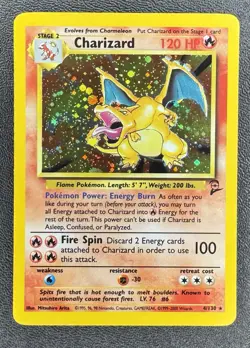 Pokemon TCG Charizard Base Set 4/102 Holo 1999-2000 Wizards Base Set 2 - Image 1