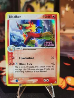 Blaziken #20 Stamped Reverse Holo Rare EX Holon Phantoms 2006 Pokemon LP+ - Image 1