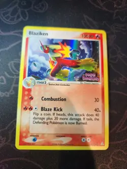 Blaziken #20 Stamped Reverse Holo Rare EX Holon Phantoms 2006 Pokemon LP+ - Image 2