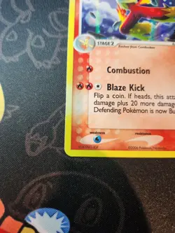 Blaziken #20 Stamped Reverse Holo Rare EX Holon Phantoms 2006 Pokemon LP+ - Image 4