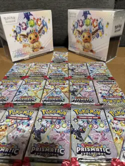 Pokemon TCG Prismatic Evolutions Lot - 2 ETB Boxes+ 21 Loose Packs 💎💎 - Image 2