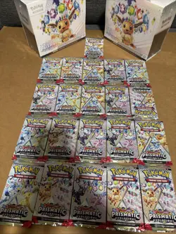 Pokemon TCG Prismatic Evolutions Lot - 2 ETB Boxes+ 21 Loose Packs 💎💎 - Image 3