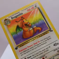 Pokemon TCG - Dragonite 19/62 Fossil Rare 1st Edition WOTC 1999 - EXC/NM - Image 1