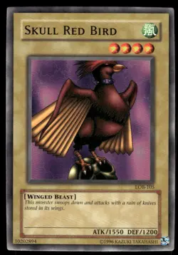 Skull Red Bird LOB-105 The Legend of Blue Eyes White Dragon Unlimited Edition - Image 1