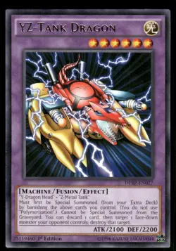 Yu-Gi-Oh! TCG YZ Tank Dragon Rare 1st Edition Regular - Image 1