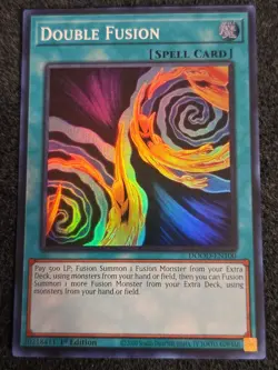 x1 Double Fusion - DOOD-EN100 - Super Rare - 1st Edition Yu-Gi-Oh! M/NM - Image 1