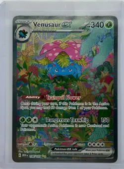Pokemon TCG Venusaur EX 198/165 Scarlet & Violet 151 Holo Card - Image 1