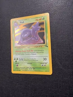 NM (Unlimited) Pokemon MUK Card FOSSIL Set 13/62 Holo Rare - Image 4