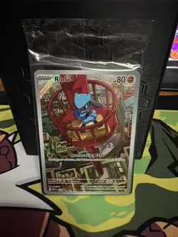 Riolu Mega Evolution ETB Pokemon Card Promo 010 Sealed - Image 1