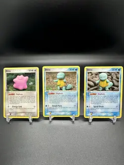 Pokemon Ditto & Ditto Squirtle Set (3 Cards) EX Delta Species 2005 NM/LP WOTC - Image 1