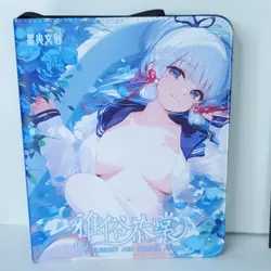 Ayaka Jingliu Roses Blue Redemption Card Binder 3-Ring Anime Waifu Large Folder - Image 2