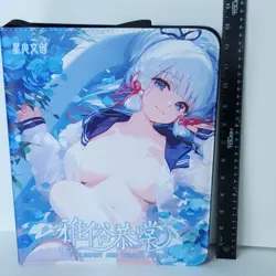 Ayaka Jingliu Roses Blue Redemption Card Binder 3-Ring Anime Waifu Large Folder - Image 4