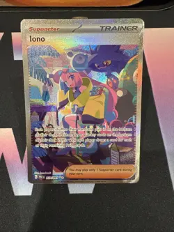 Iono Pokemon TCG Sir Paldean Fates Holo Card 237/091 NM Condition Pokemon - Image 1