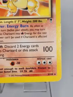 Charizard 3/110 Lightly Played Non-Holo Rare Pokemon Card Legendary Collection - Image 5