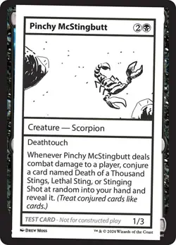 Pinchy McStingbutt x1 1x Mystery Booster 2 Playtest Card NM MTG - Image 1