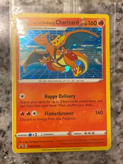 Special Delivery Charizard SWSH075 SWSH: Sword & Shield Promo Cards Holo NM - Image 1