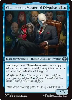 CHAMELEON, MASTER OF DISGUISE x4 mtg NM-M Marvel's Spider-Man 4 Unc - Image 1