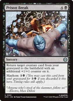 PRISON BREAK x4 mtg NM-M Marvel's Spider-Man 4 Unc - Image 1