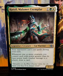 magic the gathering - Kutzil, Malamet Exemplar - Legendary Creature - CatWarrior - Image 1