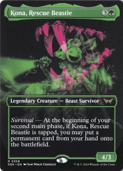 Kona, Rescue Beastie (Showcase) R Duskmourn: House of Horror 358 NM - Image 1