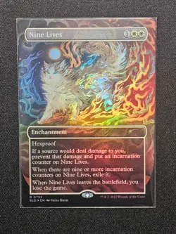 Nine Lives (0793) Foil MTG Secret Lair: Raining Cats and Dogs NM-M - Image 1