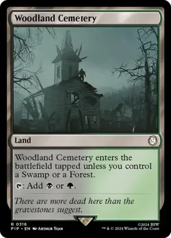 Woodland Cemetery [Universes Beyond: Fallout] MTG - Image 1