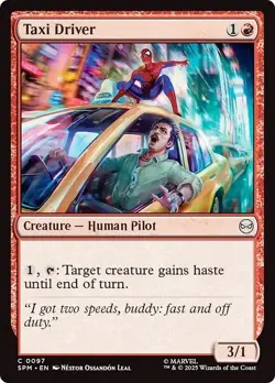 TAXI DRIVER x4 mtg NM-M Marvel's Spider-Man 4 Common - Image 1