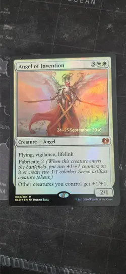 MtG Angel of Invention Foil Prerelease Promo - Image 1