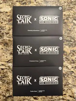 Magic The Gathering Secret Lair x Sonic the Hedgehog Rainbow Foil Bundle OPENED - Image 1