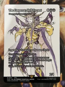 The Emperor, Hell Tyrant #0011 (Borderless) MTG Final Fantasy English - NM 🔥 - Image 1