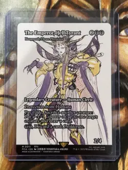 The Emperor, Hell Tyrant #0011 (Borderless) MTG Final Fantasy English - NM 🔥 - Image 3