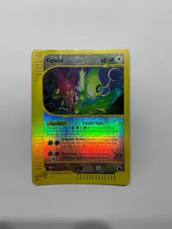 Celebi 145/144 Skyridge Reverse Holo Secret Rare Crystal Pokemon TCG - Image 1