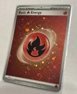 Pokemon Fire Energy SVE 002 Scarlet & Violet 151 Cosmos Holo NM - Image 2