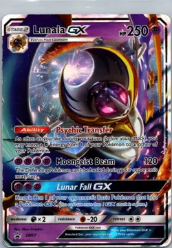 Pokemon TCG Lunala-GX SM17/248 SM Black Star Promos Holo HP - Image 1