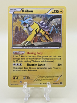 Raikou 55/162 XY Breakthrough Cosmos Holofoil Rare Holo Pokemon Card - Image 1