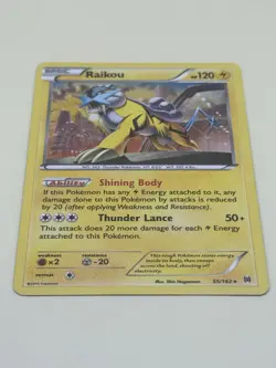 Raikou 55/162 XY Breakthrough Cosmos Holofoil Rare Holo Pokemon Card - Image 3