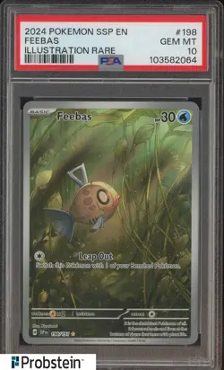 2024 Pokemon SSP EN Illustration Rare #198 Feebas PSA 10 GEM MINT - Image 1