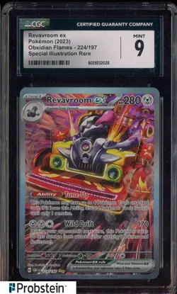 2023 Pokemon Obsidian Flames #224/197 Revavroom Ex SIR CGC 9 MINT - Image 1
