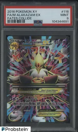 2016 Pokemon XY Fates Collide #118 M Alakazam Ex Fa PSA 9 MINT - Image 1