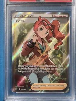 Pokemon Sonia 192/192 Rebel Clash Holo Full Art PSA 10 - Image 2