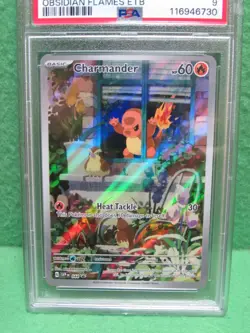 PSA 9 Mint 2023 Pokemon - Obsidian Flames ETB - Charmander # 044 - Image 2