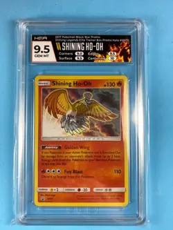 2017 Pokemon (Shining Ho-Oh #SM70) Black Star-Shining Legends (HOLO) HGA 9.5 - Image 1