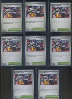Lot of (8) Paradise Resort SV-P Pokemon TCG World Championship 2025 Italian - Image 1