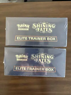 (2) Pokemon TCG Shining Fates Elite Trainer Box ETB SEALED ( 1 W/ small Tear) 820650808173 - Image 5